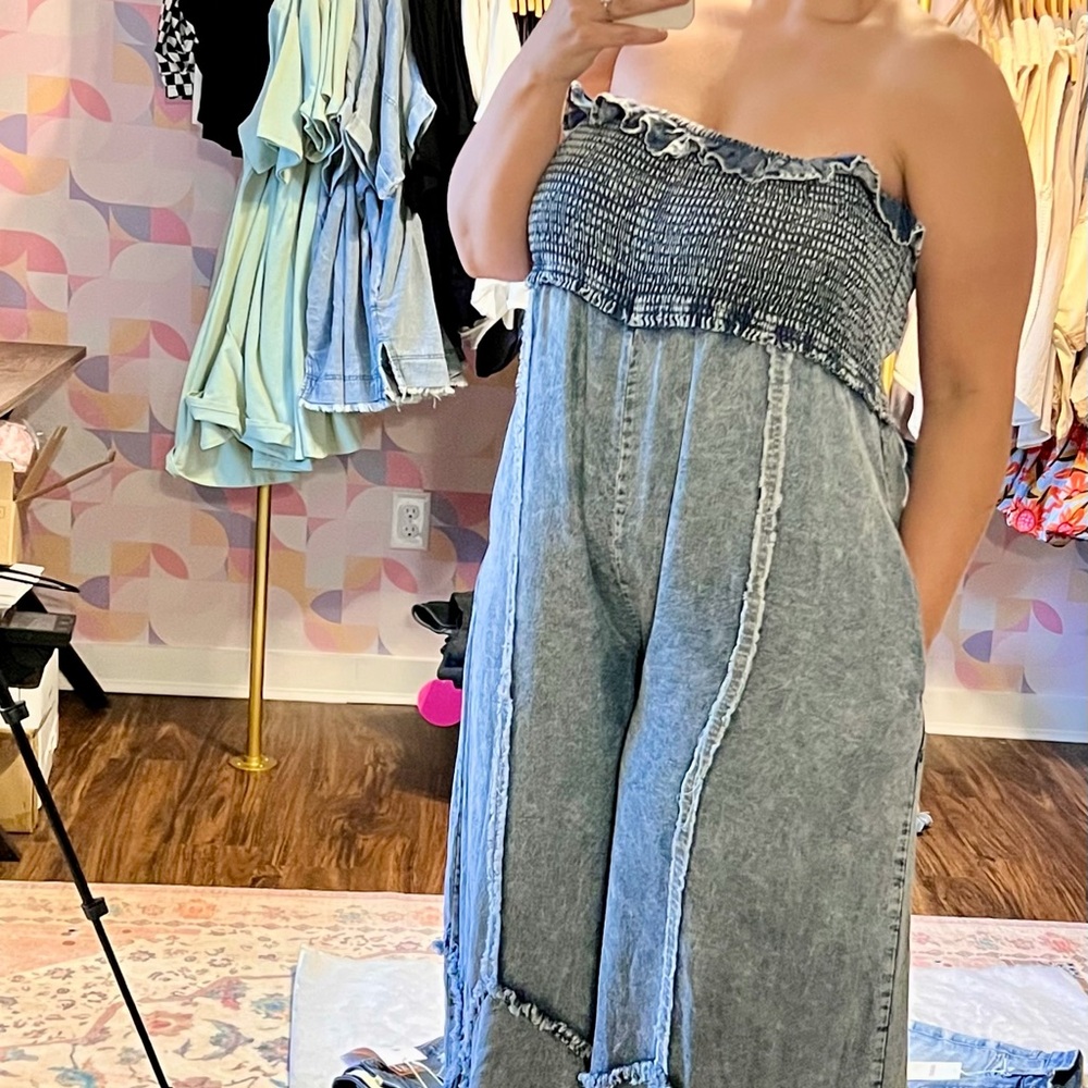 Oli & Hali Blue Denim Jumpsuit